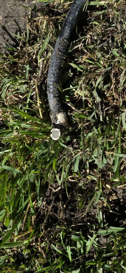 Poly cut to clean pipe